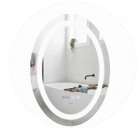 Дзеркало Qtap Mideya 500х700 з LED-підсвічуванням Touch, з антизапотіванням, з годинником, димером, рег. яскравості QT2078NCR5070W Дзеркало Qtap Mideya 500х700 з LED-підсвічуванням Touch, з антизапотіванням, з годинником, димером, рег. яскравості QT2078NCR5070W