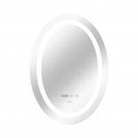 Дзеркало Qtap Mideya 500х700 з LED-підсвічуванням Touch, з антизапотіванням, з годинником, димером, рег. яскравості QT2078NCR5070W Дзеркало Qtap Mideya 500х700 з LED-підсвічуванням Touch, з антизапотіванням, з годинником, димером, рег. яскравості QT2078NCR5070W