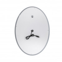 Дзеркало Qtap Mideya 500х700 з LED-підсвічуванням Touch, з антизапотіванням, з годинником, димером, рег. яскравості QT2078NCR5070W Дзеркало Qtap Mideya 500х700 з LED-підсвічуванням Touch, з антизапотіванням, з годинником, димером, рег. яскравості QT2078NCR5070W