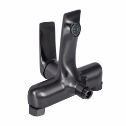 Змішувач для ванни Qtap Vlasta New (з душовим гарнітуром) QTVLA259GMB45643 Gunmetal Black PVD Змішувач для ванни Qtap Vlasta New (з душовим гарнітуром) QTVLA259GMB45643 Gunmetal Black PVD