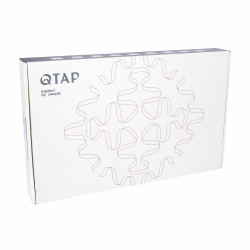 Змішувач для кухні Qtap Vlasta New з гнучким виливом з підключенням для питної води QTVLA364GMB45649 Gunmetal Black PVD