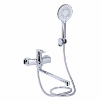 Змішувач для ванни Qtap Taurus з довгим поворотним виливом (з душовим гарнітуром) QTTAU260CRM45663 Chrome Змішувач для ванни Qtap Taurus з довгим поворотним виливом (з душовим гарнітуром) QTTAU260CRM45663 Chrome