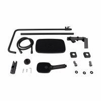 Душова система універсальна Qtap Gemini на три споживача (з виливом) QTGEM111GMB45688 Gunmetal Black PVD