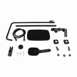 Душова система універсальна Qtap Gemini на три споживача (з виливом) QTGEM111GMB45688 Gunmetal Black PVD