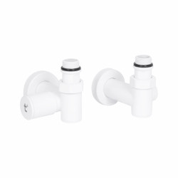 Комплект кранів SD Forte 1/2" НР для рушникосушарки кутовий бiлий SF395W15HEW Комплект кранів SD Forte 1/2" НР для рушникосушарки кутовий бiлий SF395W15HEW