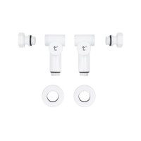 Комплект кранів SD Forte 1/2" НР для рушникосушарки кутовий бiлий SF395W15HEW