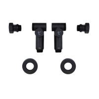 Комплект кранів SD Forte 1/2" НР для рушникосушарки кутовий чорний SF395W15HEB