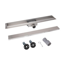 Трап із нержавіючої сталі Qtap Taurus Tile800 лінійний із сухим затвором під плитку Трап із нержавіючої сталі Qtap Taurus Tile800 лінійний із сухим затвором під плитку