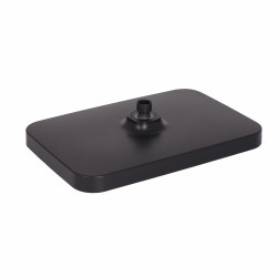 Лійка для верхнього душу Qtap Hlavova 330х220 мм прямокутна QTHLA107BLM45945 Black Matt