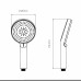 Лійка для ручного душу Qtap Rucni D 130 мм округла QTRUC125BLM45951 Black Matt