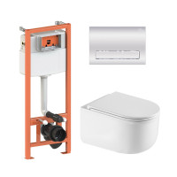 Комплект: Qtap Taurus Ultra Quiet унітаз підвісний QT2433084EUQW + Nest комплект інсталяції 4в1 (Клавіша лінійна Chrome) QT0133M425 + QT0111M08381CRM Комплект: Qtap Taurus Ultra Quiet унітаз підвісний QT2433084EUQW + Nest комплект інсталяції 4в1 (Клавіша лінійна Chrome) QT0133M425 + QT0111M08381CRM