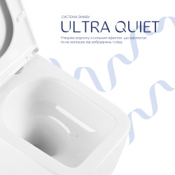 Комплект: Qtap Gemini Ultra Quiet унітаз підвісний QT2533076EUQW + Nest комплект інсталяції 4в1 (Клавіша лінійна White) QT0133M425 + QT0111M08V1384W Комплект: Qtap Gemini Ultra Quiet унітаз підвісний QT2533076EUQW + Nest комплект інсталяції 4в1 (Клавіша лінійна White) QT0133M425 + QT0111M08V1384W