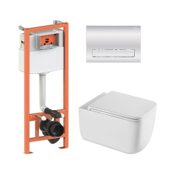 Комплект: Qtap Gemini Ultra Quiet унітаз підвісний QT2533076EUQW + Nest комплект інсталяції 4в1 (Клавіша лінійна Chrome) QT0133M425 + QT0111M08381CRM Комплект: Qtap Gemini Ultra Quiet унітаз підвісний QT2533076EUQW + Nest комплект інсталяції 4в1 (Клавіша лінійна Chrome) QT0133M425 + QT0111M08381CRM