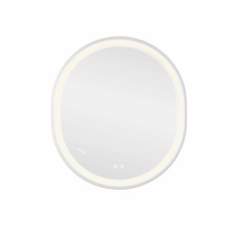 Дзеркало Qtap Gemini 800х700 з LED-підсвічуванням Touch, з антизапотіванням, з димером, рег. темп. кольору (3000-6500K) Reverse QT2578R8071W
