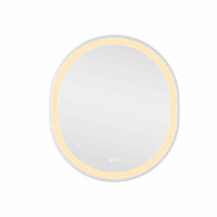 Дзеркало Qtap Gemini 800х700 з LED-підсвічуванням Touch, з антизапотіванням, з димером, рег. темп. кольору (3000-6500K) Reverse QT2578R8071W