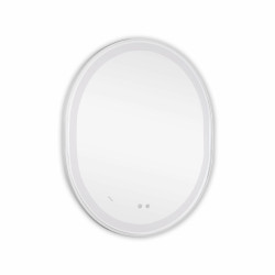 Дзеркало Qtap Gemini 800х700 з LED-підсвічуванням Touch, з антизапотіванням, з димером, рег. темп. кольору (3000-6500K) Reverse QT2578R8071W