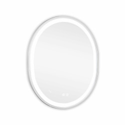 Дзеркало Qtap Gemini 800х700 з LED-підсвічуванням Touch, з антизапотіванням, з димером, рег. темп. кольору (3000-6500K) Reverse QT2578R8071W