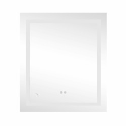 Дзеркало Lidz Kubis 700х800 з LED-підсвічуванням Touch, з антизапотіванням, з димером, рег. яскравості Reverse LD78LF9048070