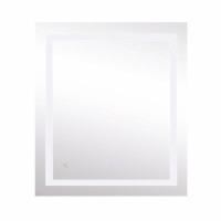 Дзеркало Lidz Kubis 700х800 з LED-підсвічуванням Touch, з антизапотіванням, з димером, рег. яскравості Reverse LD78LF9048070