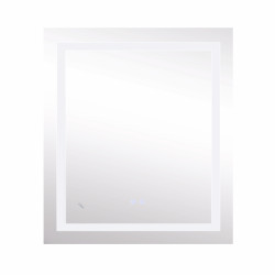 Дзеркало Lidz Kubis 700х800 з LED-підсвічуванням Touch, з антизапотіванням, з димером, рег. яскравості Reverse LD78LF9048070