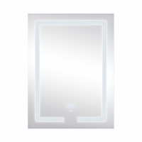 Дзеркало Lidz Kubis 600х800 з LED-підсвічуванням Touch, з антизапотіванням, з димером, рег. яскравості LD78LF9376080
