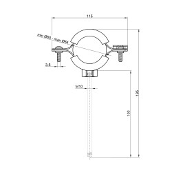 Хомут Thermo Alliance Forte 2" (D60-64 мм) SF10050 Хомут Thermo Alliance Forte 2" (D60-64 мм) SF10050