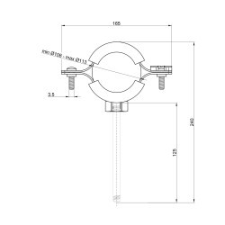 Хомут Thermo Alliance Forte 4" (D110-120 мм) SF100100 Хомут Thermo Alliance Forte 4" (D110-120 мм) SF100100