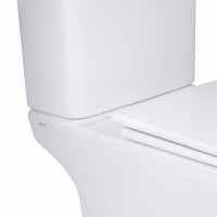 Унітаз-компакт Qtap Presto Quadro безободковий з сидінням Soft-close QT24221215AW