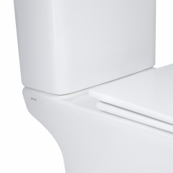 Унітаз-компакт Qtap Presto Quadro безободковий з сидінням Soft-close QT24221215AW