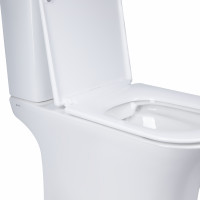 Унітаз-компакт Qtap Presto Quadro безободковий з сидінням Soft-close QT24221215AW