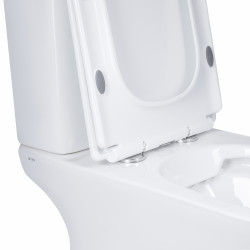 Унітаз-компакт Qtap Presto Quadro безободковий з сидінням Soft-close QT24221215AW