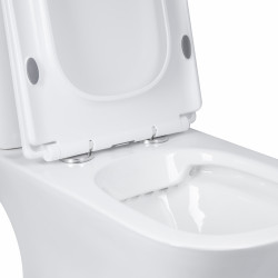 Унітаз-компакт Qtap Presto Quadro безободковий з сидінням Soft-close QT24221215AW