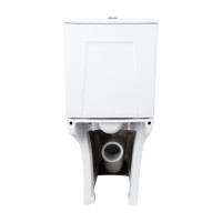 Унітаз-компакт Qtap Presto Quadro безободковий з сидінням Soft-close QT24221215AW