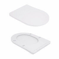 Унітаз підлоговий Qtap Robin New Ultra Quiet безобідковий з сидінням Soft-close WHITE QT13226083AW