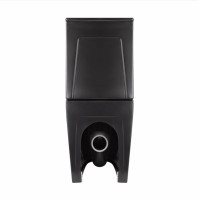 Унітаз підлоговий Qtap Robin Ultra Quiet безобідковий з сидінням Soft-close MATT BLACK QT13226083AMB