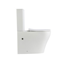 Унітаз підлоговий Qtap Virgo Ultra Quiet безобідковий з сидінням Soft-close WHITE QT18226092AW