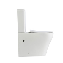 Унітаз підлоговий Qtap Virgo Ultra Quiet безобідковий з сидінням Soft-close WHITE QT18226092AW