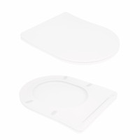 Унітаз підлоговий Qtap Virgo Ultra Quiet безобідковий з сидінням Soft-close WHITE QT18226092AW