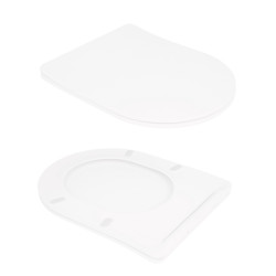Унітаз підлоговий Qtap Virgo Ultra Quiet безобідковий з сидінням Soft-close WHITE QT18226092AW