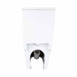Унітаз-моноблок підлоговий Qtap Swan Ultra Quiet безобідковий з сидінням Soft-close WHITE QT16226080AW
