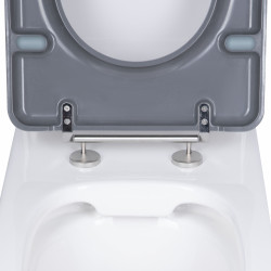 Унітаз підлоговий Qtap Freedom інклюзивний Rimless безобідковий з сидінням Soft-close WHITE QT22226098W