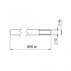 Труба для теплої підлоги Thermo Alliance зі зшитого поліетилену PEX-a EVOH 16x2.0 мм (600 м) TAS00316600