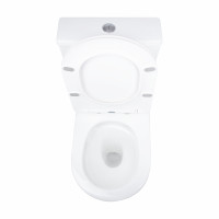 Унітаз підлоговий Qtap Vlasta Ultra Quiet безобідковий з сидінням Soft-close WHITE QT28228300W
