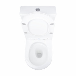 Унітаз підлоговий Qtap Vlasta Ultra Quiet безобідковий з сидінням Soft-close WHITE QT28228300W