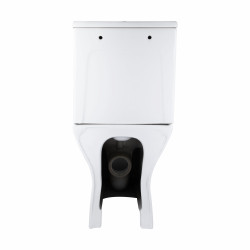 Унітаз підлоговий Qtap Aries Rimless безобідковий з сидінням Soft-close WHITE QT03228302W