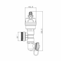 Зливна група Thermo Alliance Forte з повітрявідвідником 1'' TAFE00725 Зливна група Thermo Alliance Forte з повітрявідвідником 1'' TAFE00725