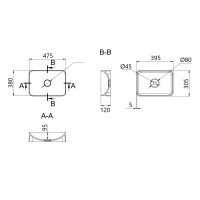 Раковина-чаша Qtap Aquarius 465x375x120 White QT21116302W