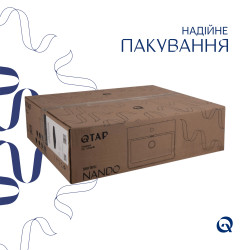 Раковина Qtap Nando LT 500х420х130 Matt black QT12116146AMB