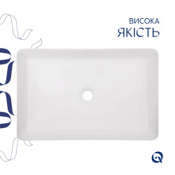 Раковина-чаша Qtap Tern 600x400x110 White QT171180841W