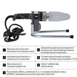 Паяльник для пластикових труб Thermo Alliance STD-101 O20-32 (автоматичний 600W)
